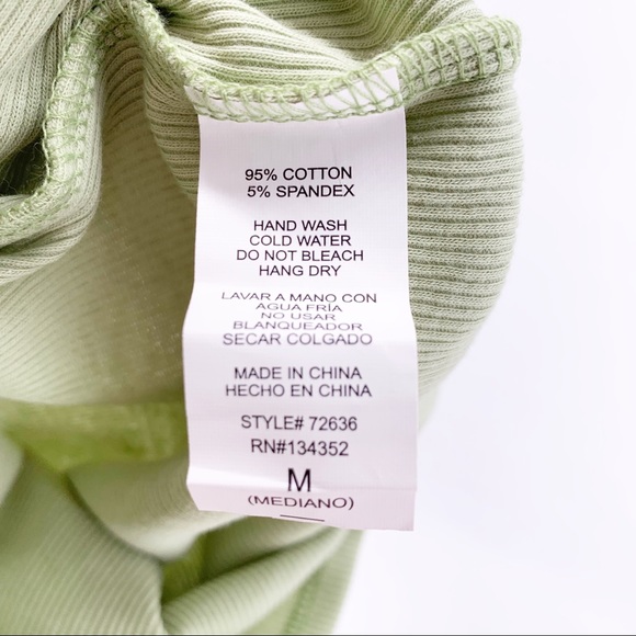 NEW Fashion Nova Lynda Ribbed Mini Dress - Sage Green Size Medium - Picture 9 of 9